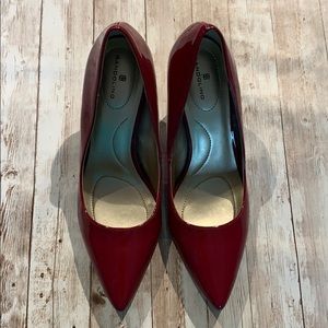 Bandolino red patent pumps. Never worn. Sz. 8.5.